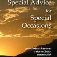 Special Advice for Special Occassions